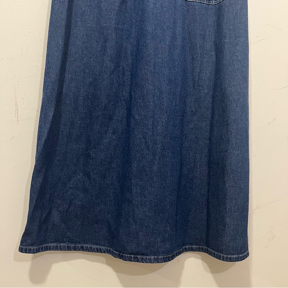 VTG Disney Catalog Winnie the Pooh Denim Dress Jumper Overall Womens Sz XL 90s - Picture 9 of 16